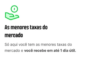 menor taxa na maquininha de cartao